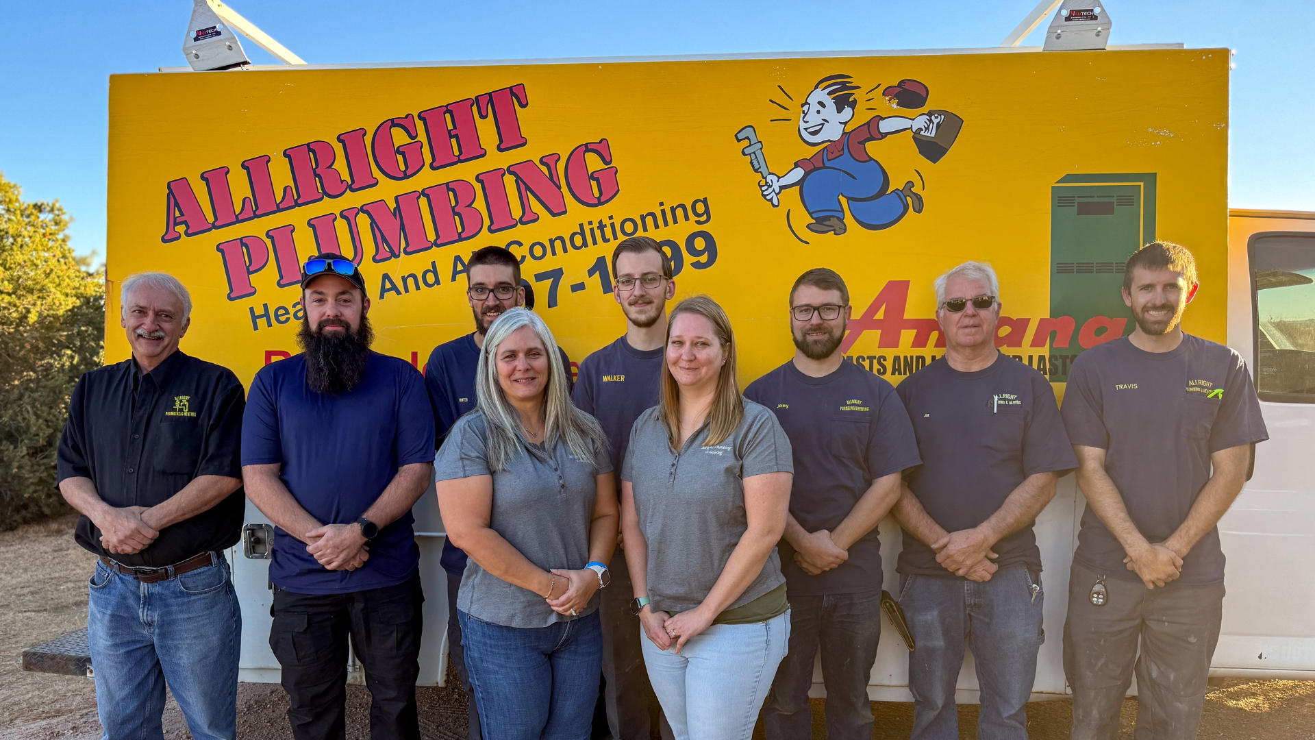 The Allright Plumbing and Heating team